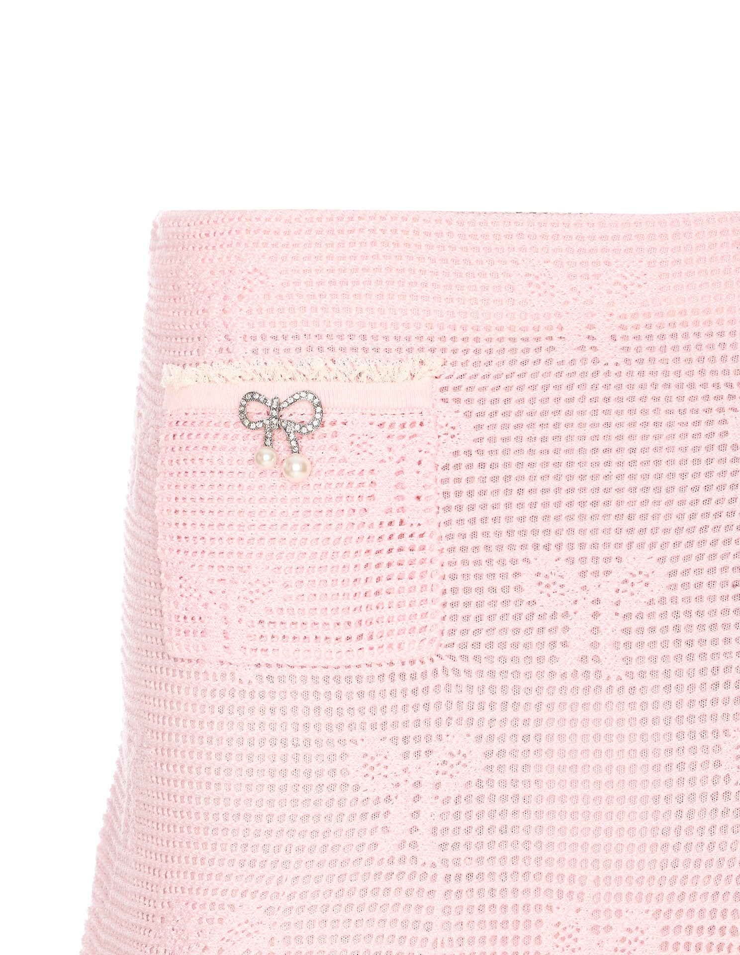 Self Portrait Skirts Pink Cotton