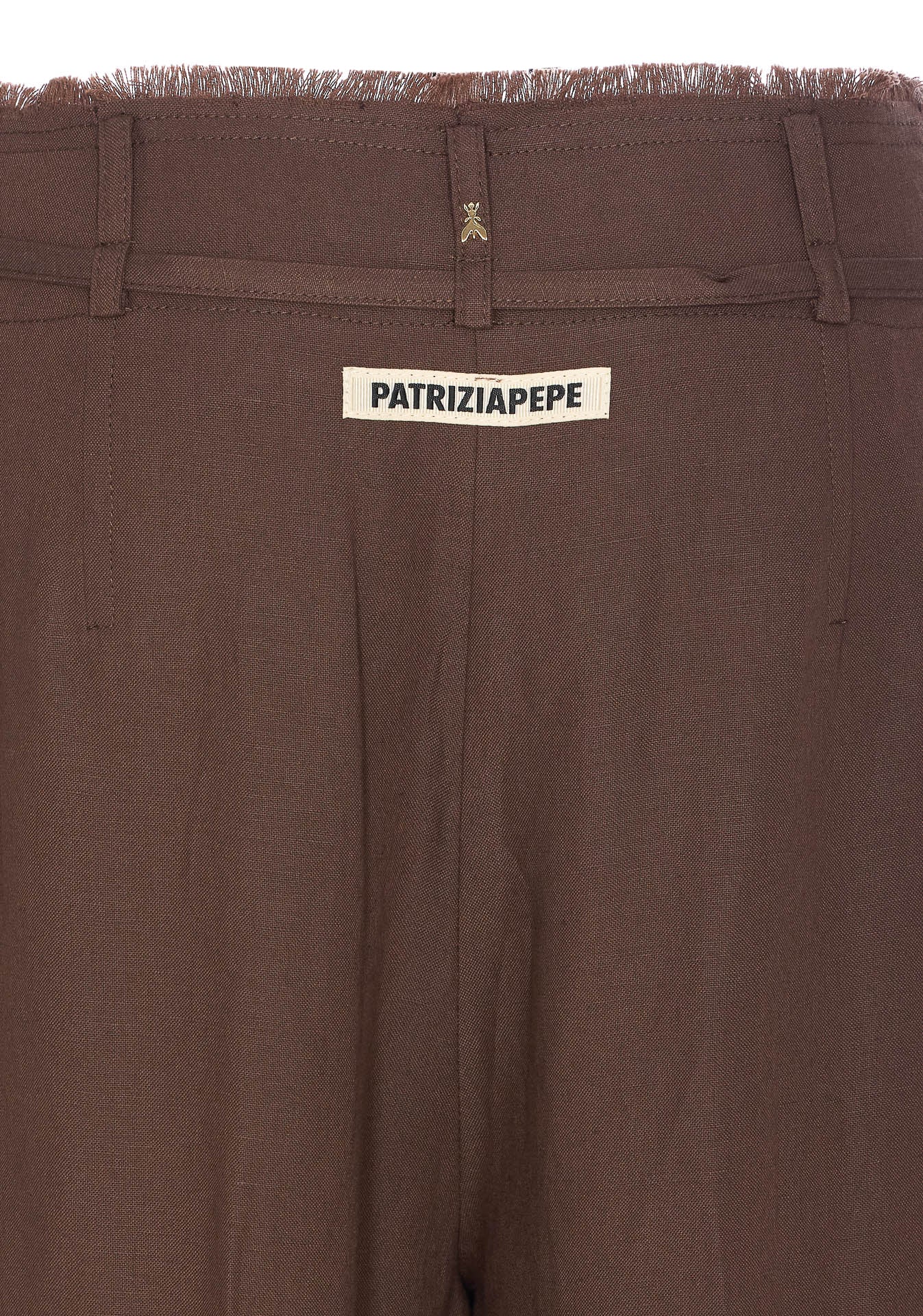 Patrizia Pepe Trousers Brown Viscose