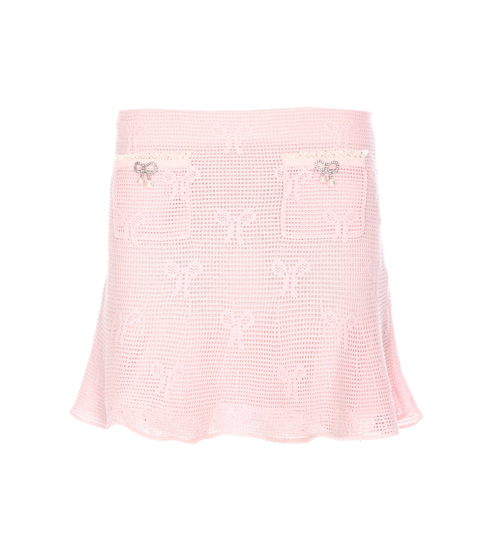 Self Portrait Skirts Pink Cotton