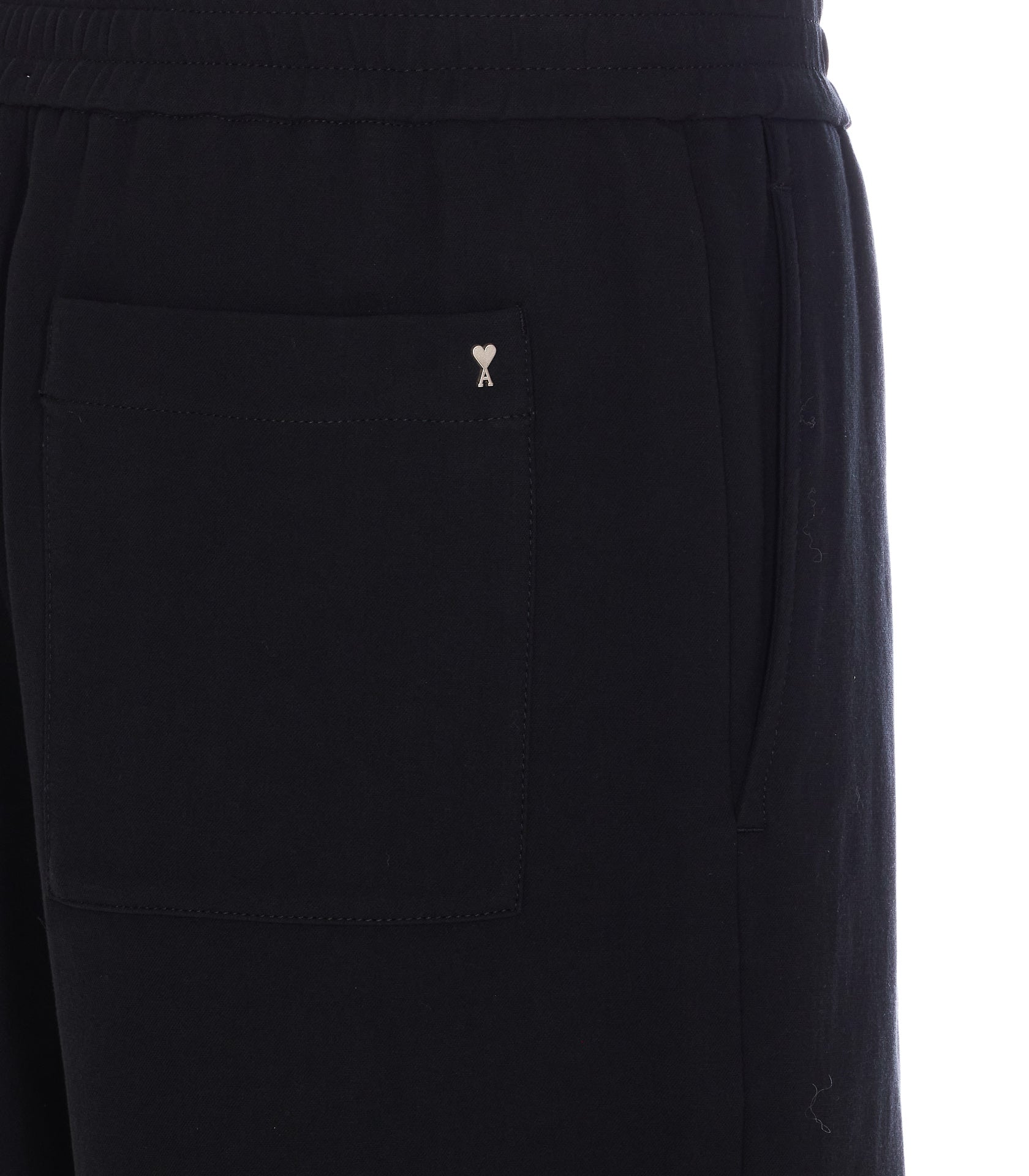 Ami Alexandre Matiussi Shorts Black Cotton