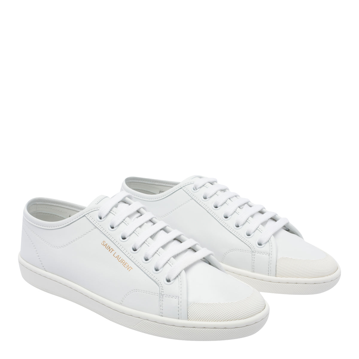 Saint Laurent Sneakers White Calf Leather/rubber Sole