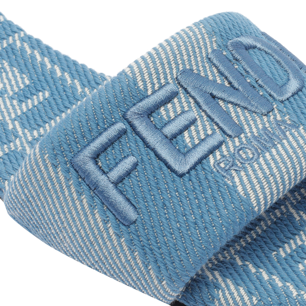 Fendi Sandals Blue Fabric/leather Sole