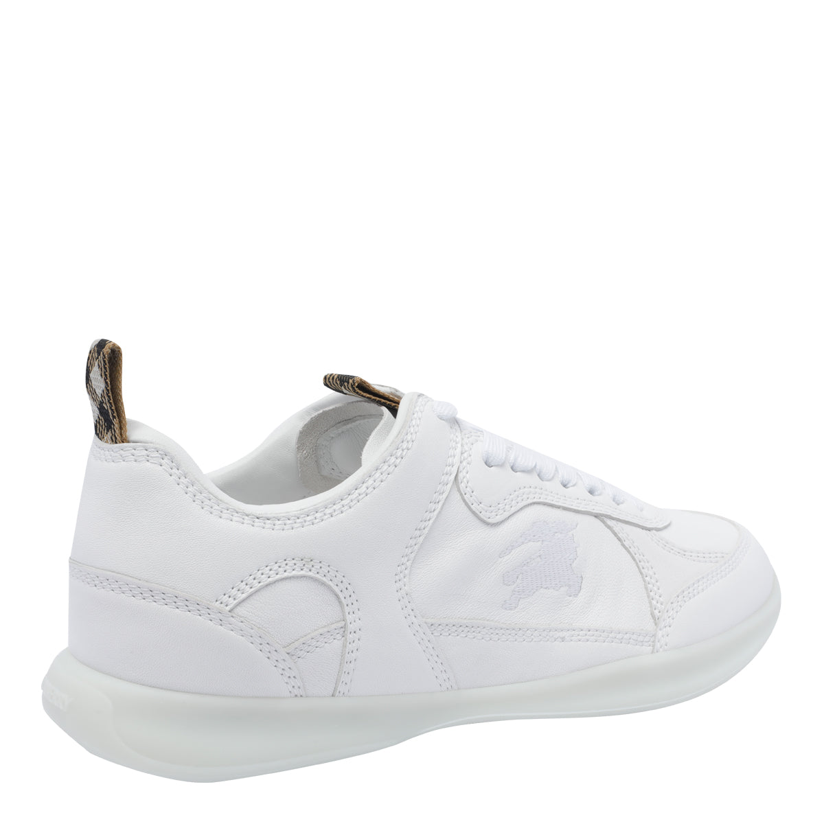 Burberry Sneakers White Calf Leather/rubber Sole