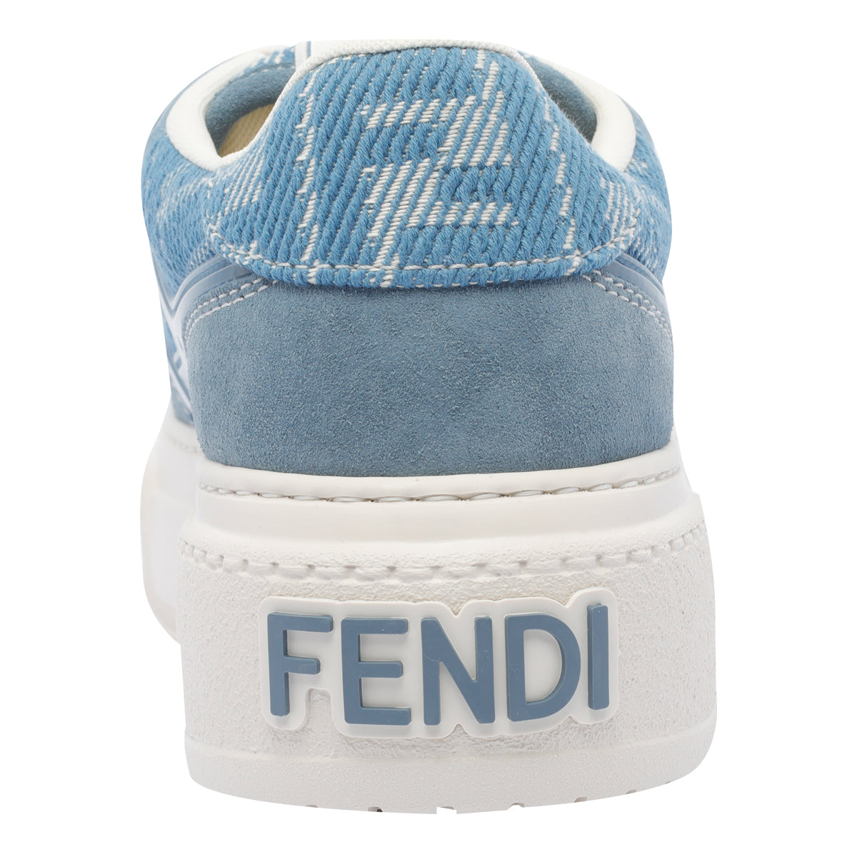 Fendi Sneakers Blue Fabric/rubber Sole