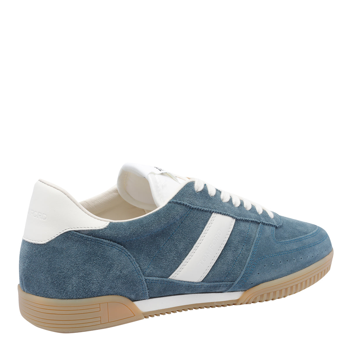 Tom Ford Sneakers Blue Calf Leather/rubber Sole