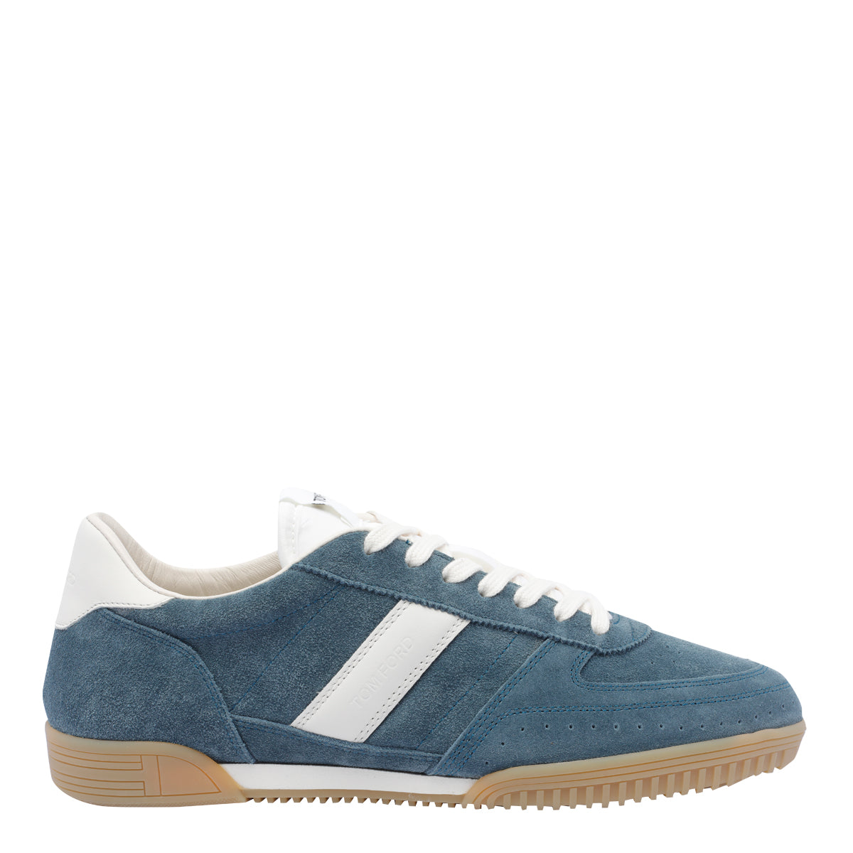 Tom Ford Sneakers Blue Calf Leather/rubber Sole