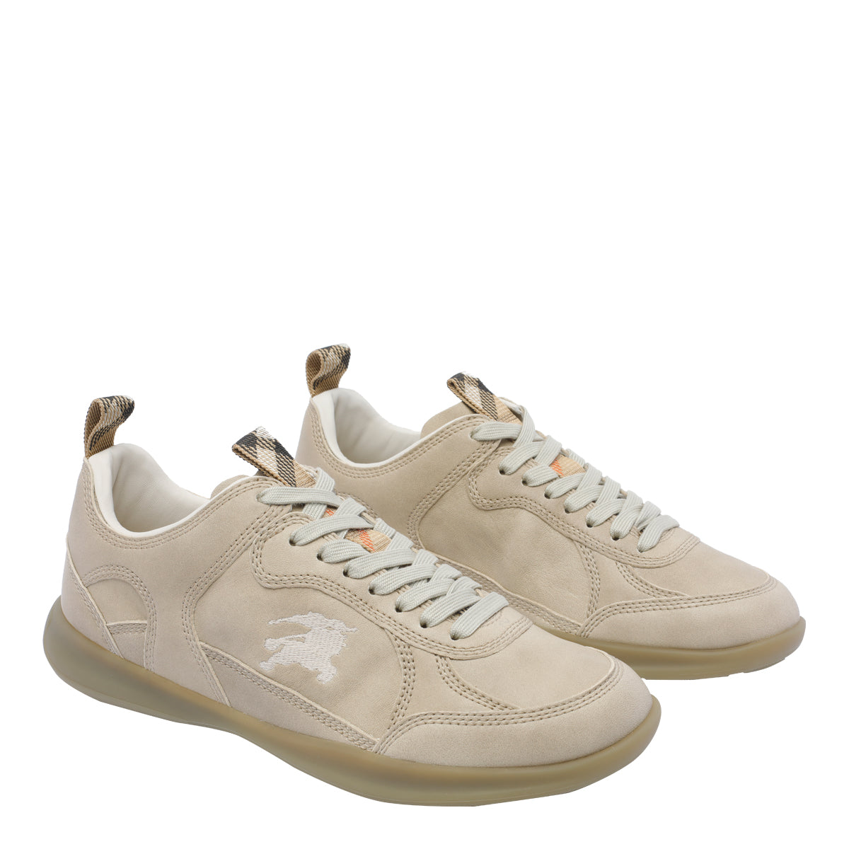 Burberry Sneakers Beige Calf Leather/rubber Sole