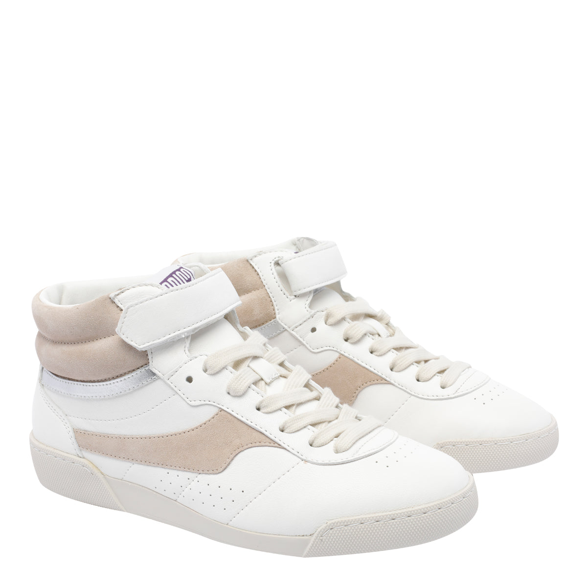 Abica Sneakers White Calf Leather/rubber Sole