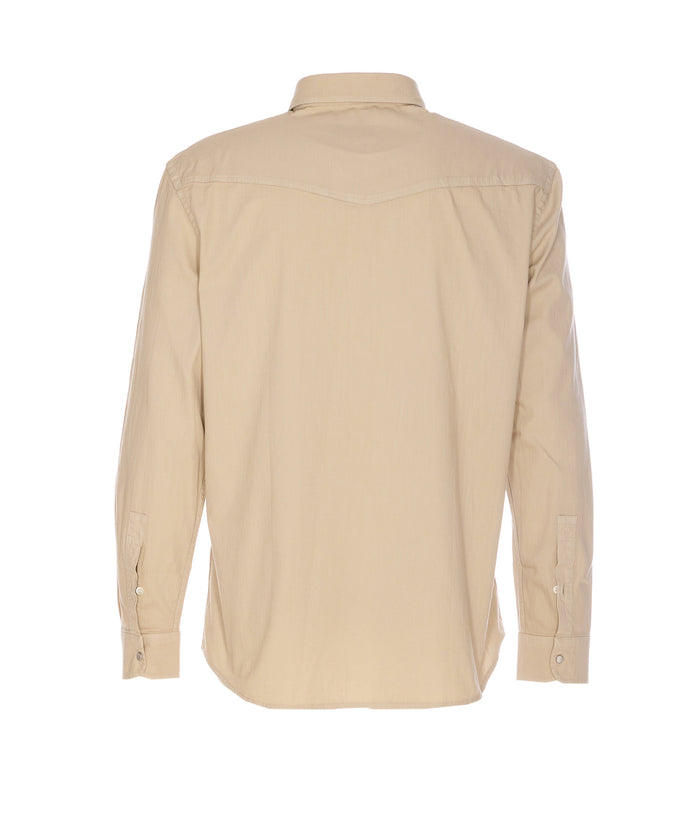 Dondup Shirts Beige Cotton
