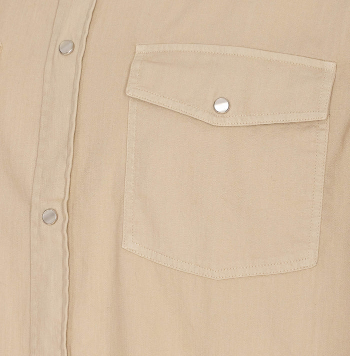 Dondup Shirts Beige Cotton