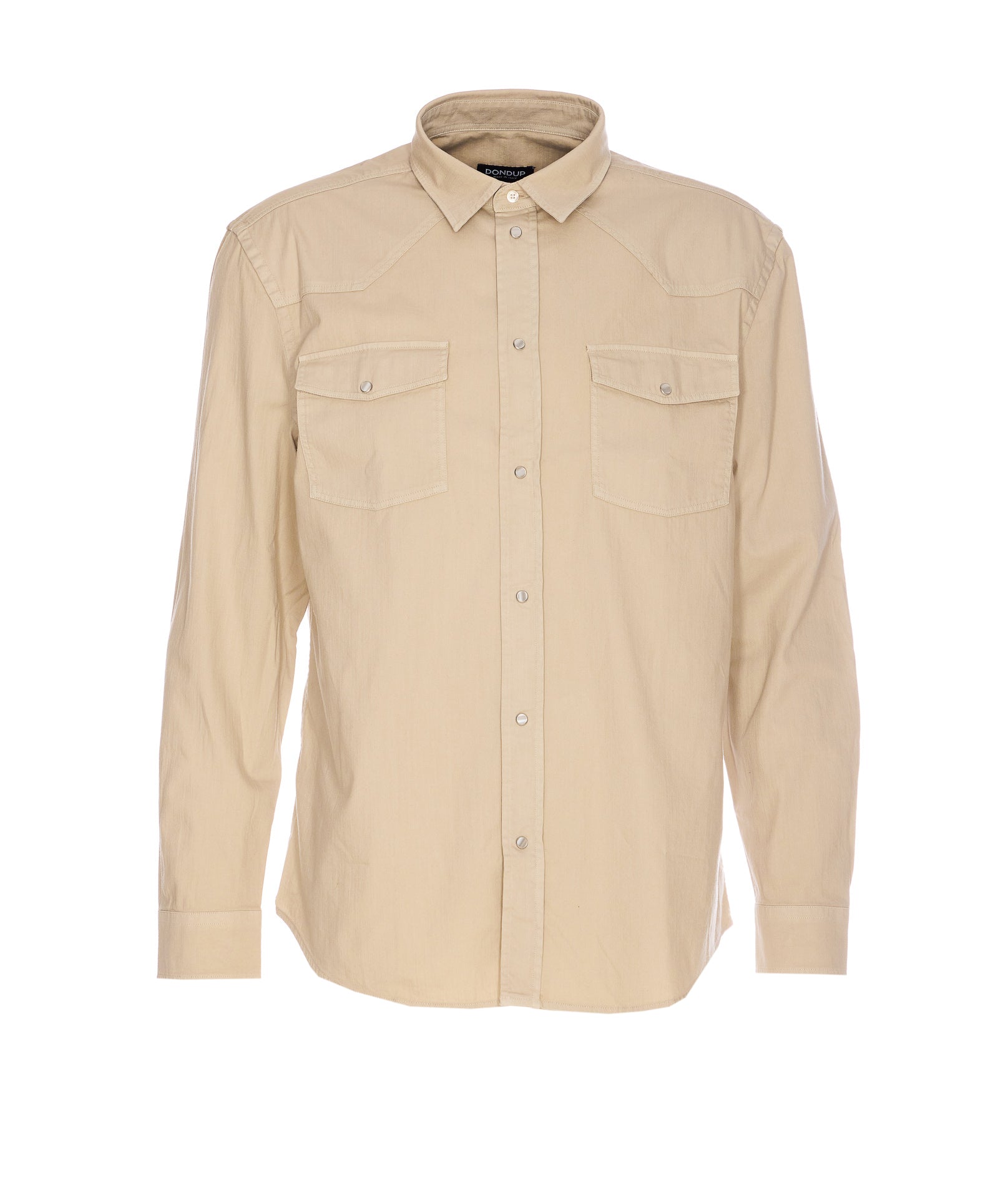 Dondup Shirts Beige Cotton