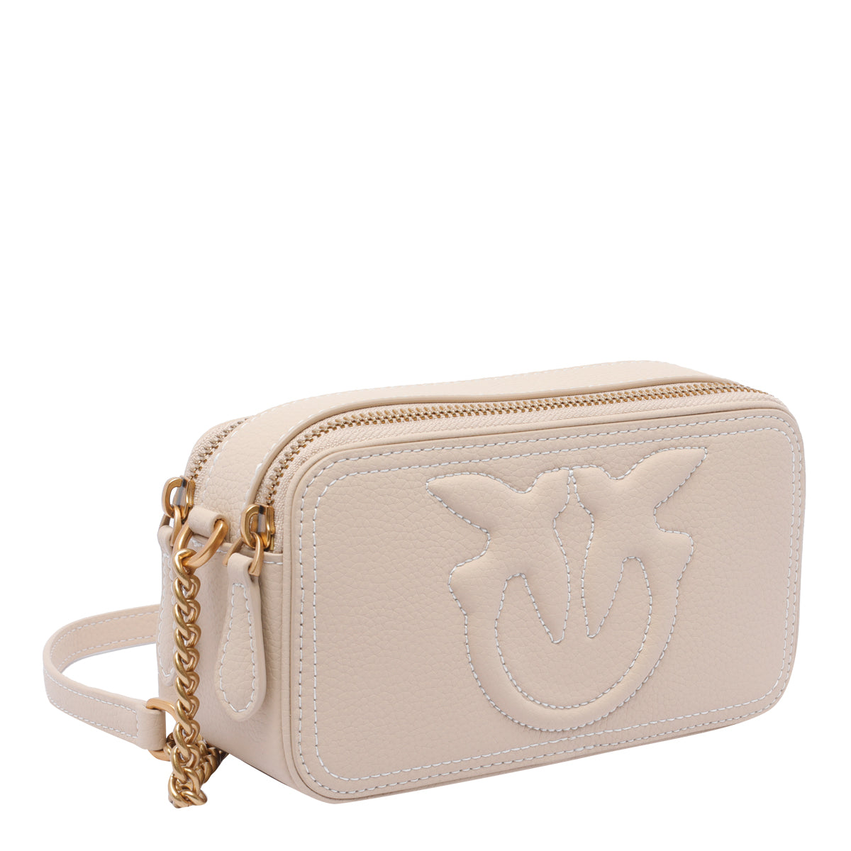 Pinko Bags Beige Calf Leather