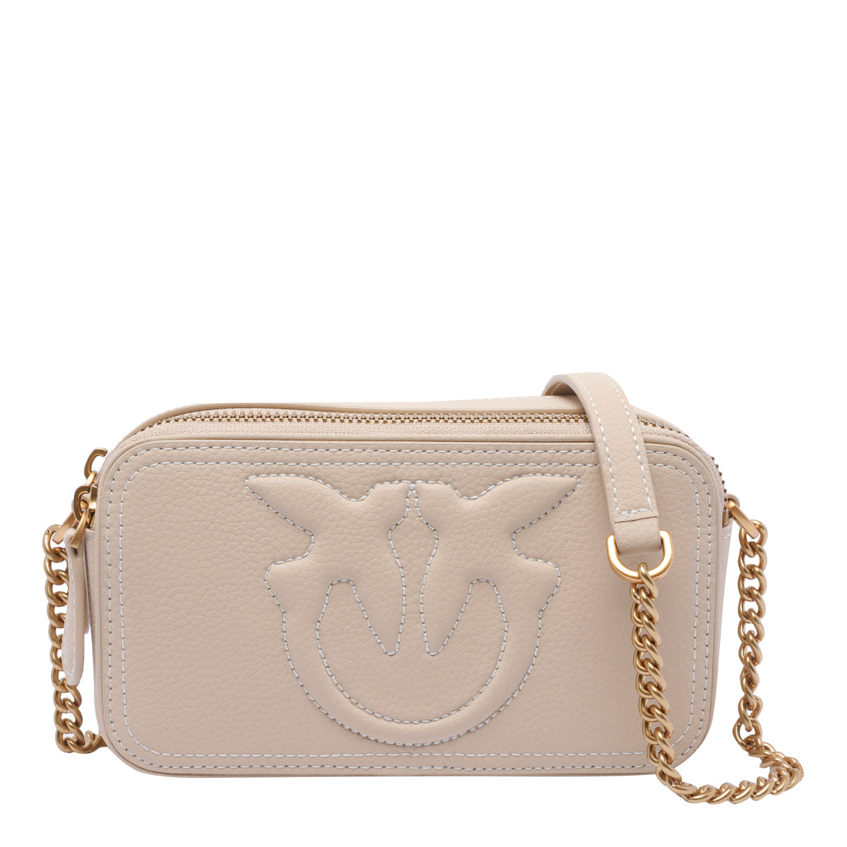 Pinko Bags Beige Calf Leather