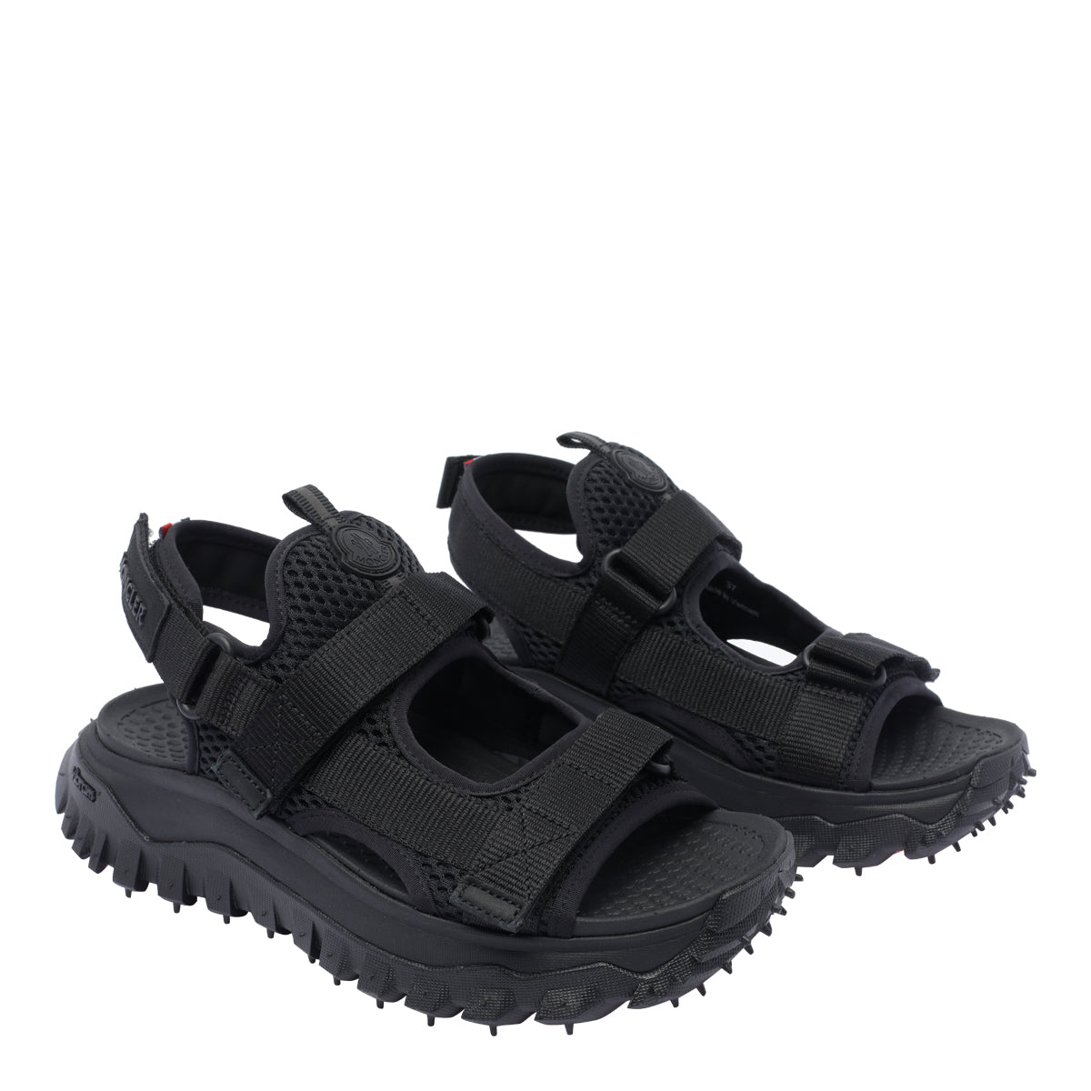Moncler Sandals Black Fabric/rubber Sole