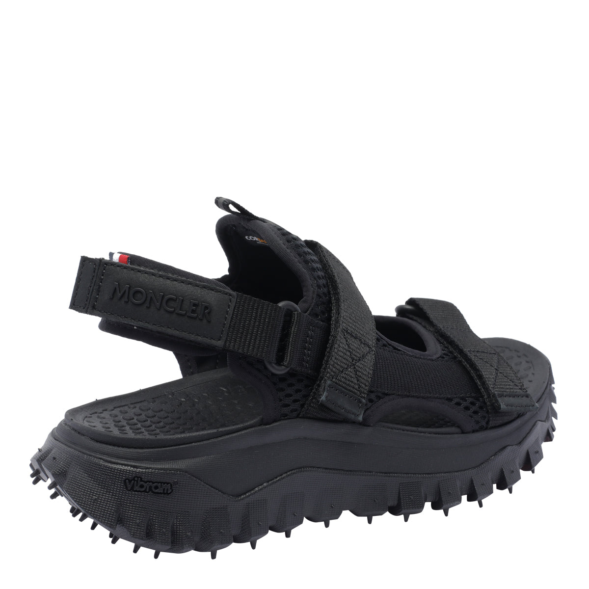 Moncler Sandals Black Fabric/rubber Sole