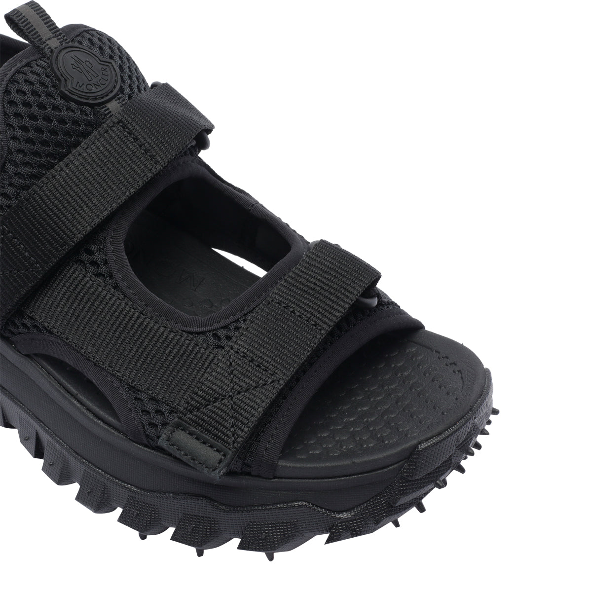 Moncler Sandals Black Fabric/rubber Sole