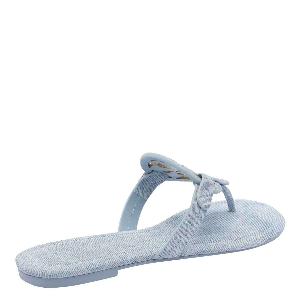 Tory Burch Sandals Blue Calf Leather/rubber Sole