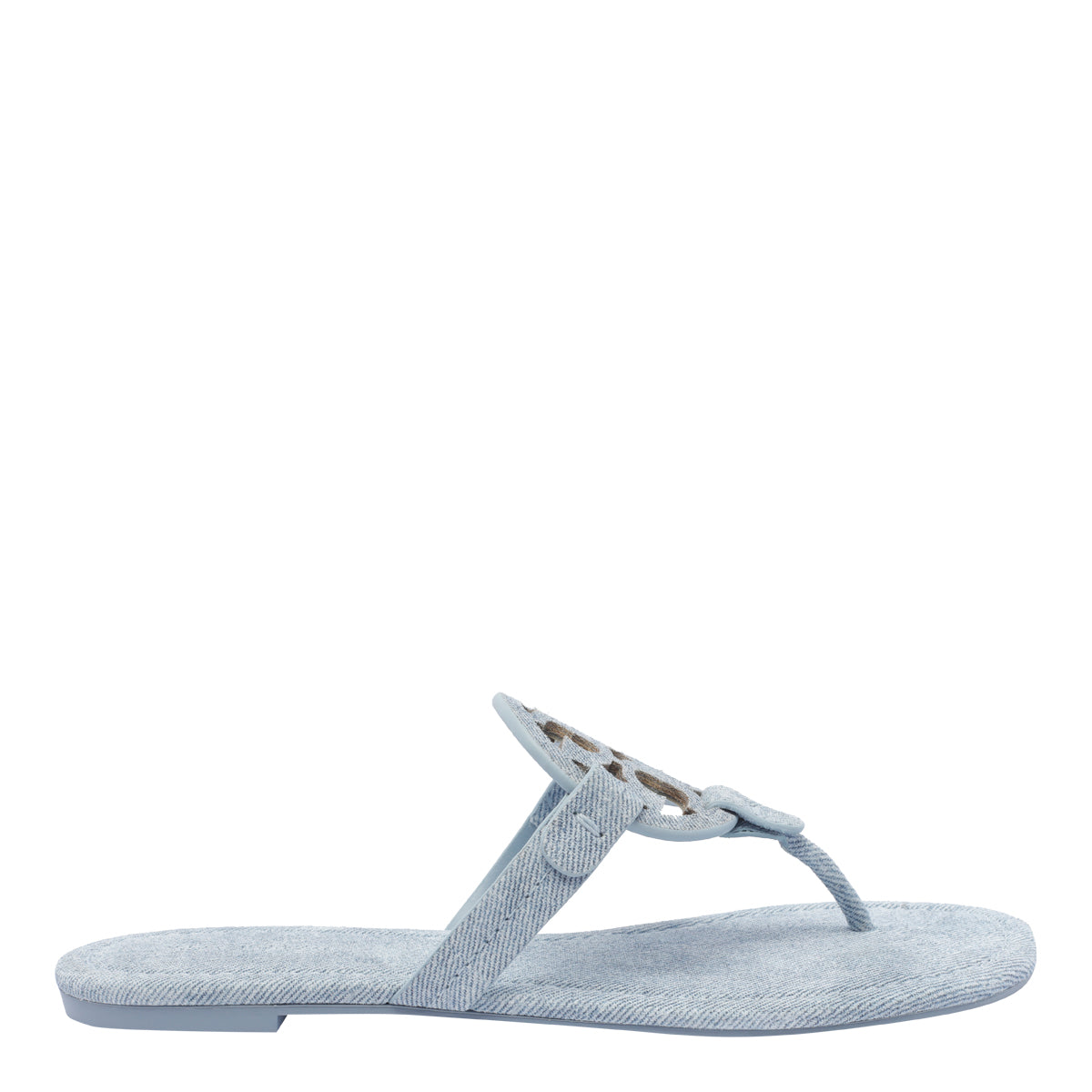 Tory Burch Sandals Blue Calf Leather/rubber Sole