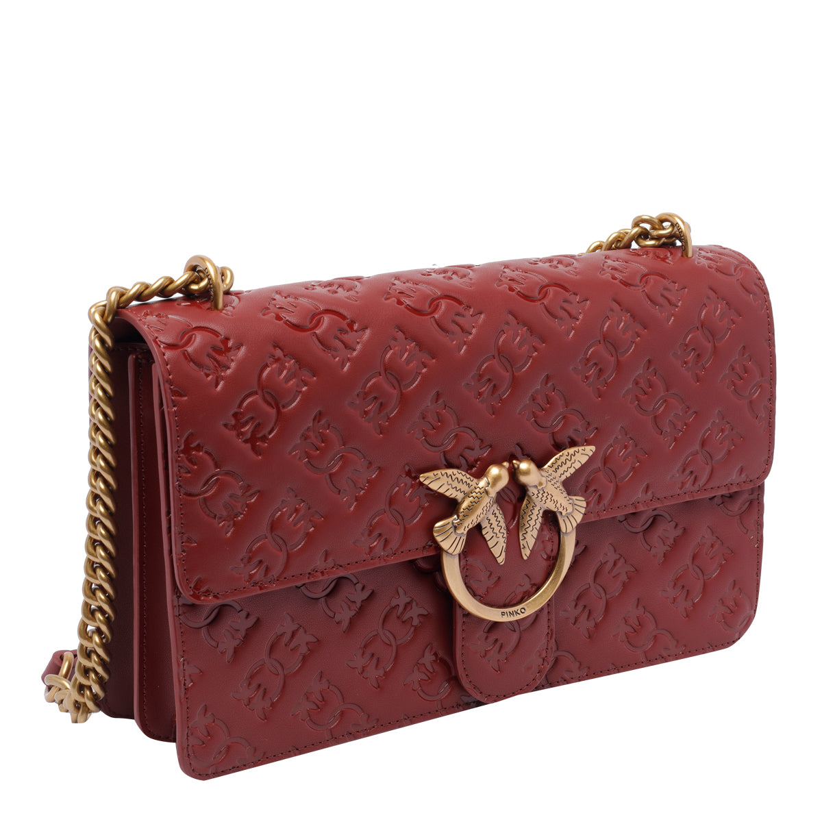 Pinko Bags Bordeaux Calf Leather