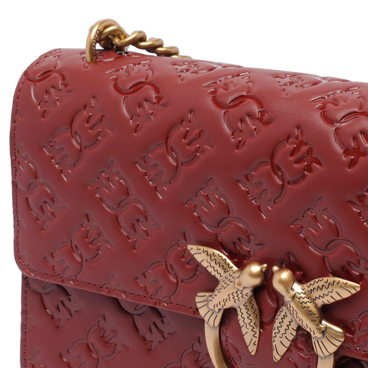 Pinko Bags Bordeaux Calf Leather