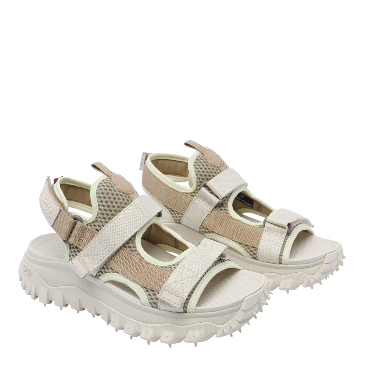 Moncler Sandals Beige Fabric/rubber Sole