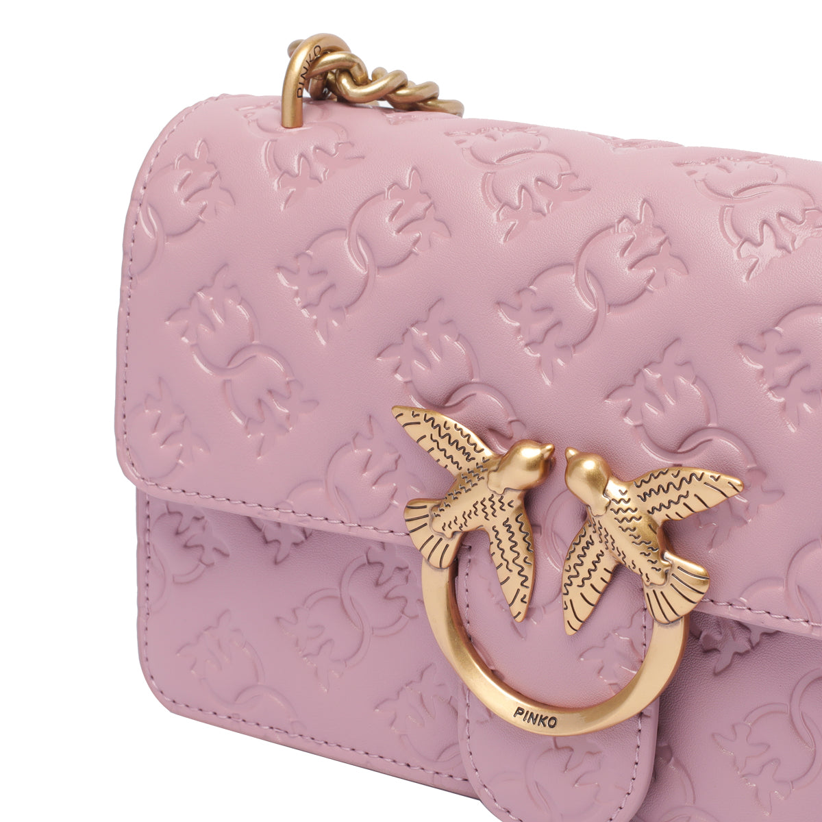 Pinko Bags Purple Calf Leather
