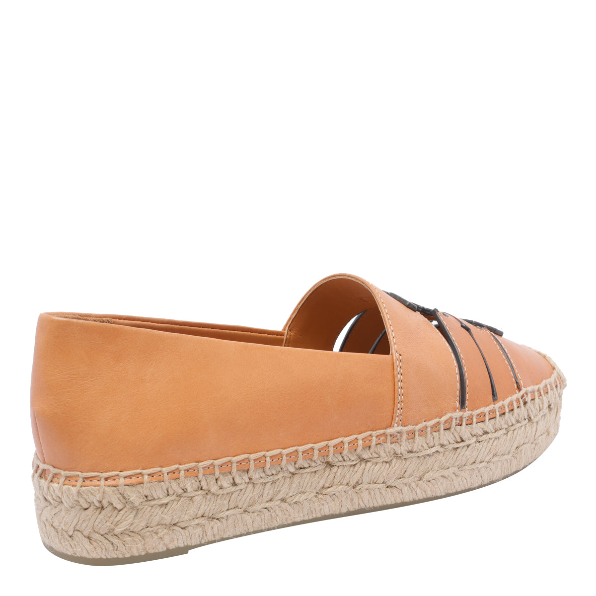Tory Burch Flat Shoes Brown Calf Leather/rubber Sole