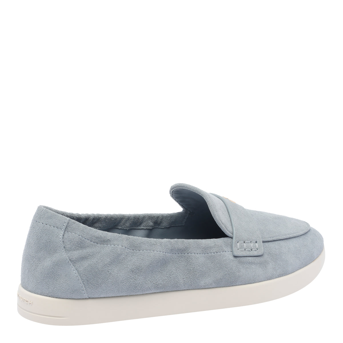 Tory Burch Flat Shoes Blue Suede Leather/rubber Sole