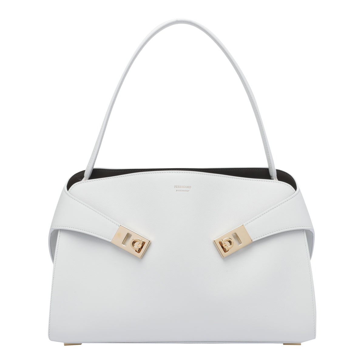 Ferragamo Bags White Calf Leather