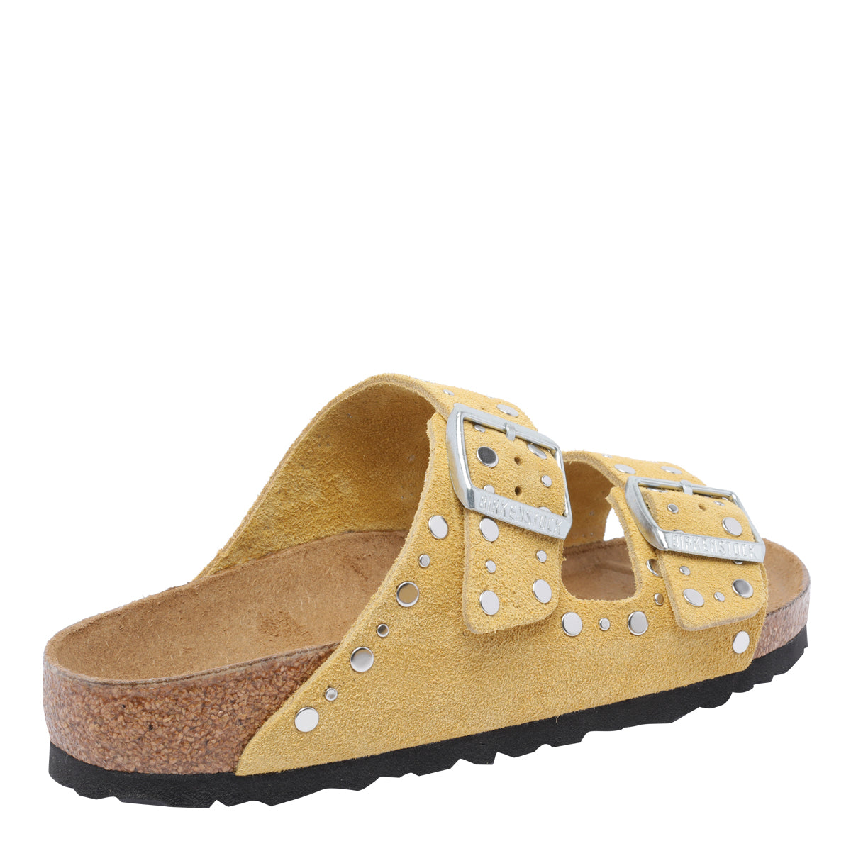Birkenstock Sandals Yellow Suede Leather/rubber Sole