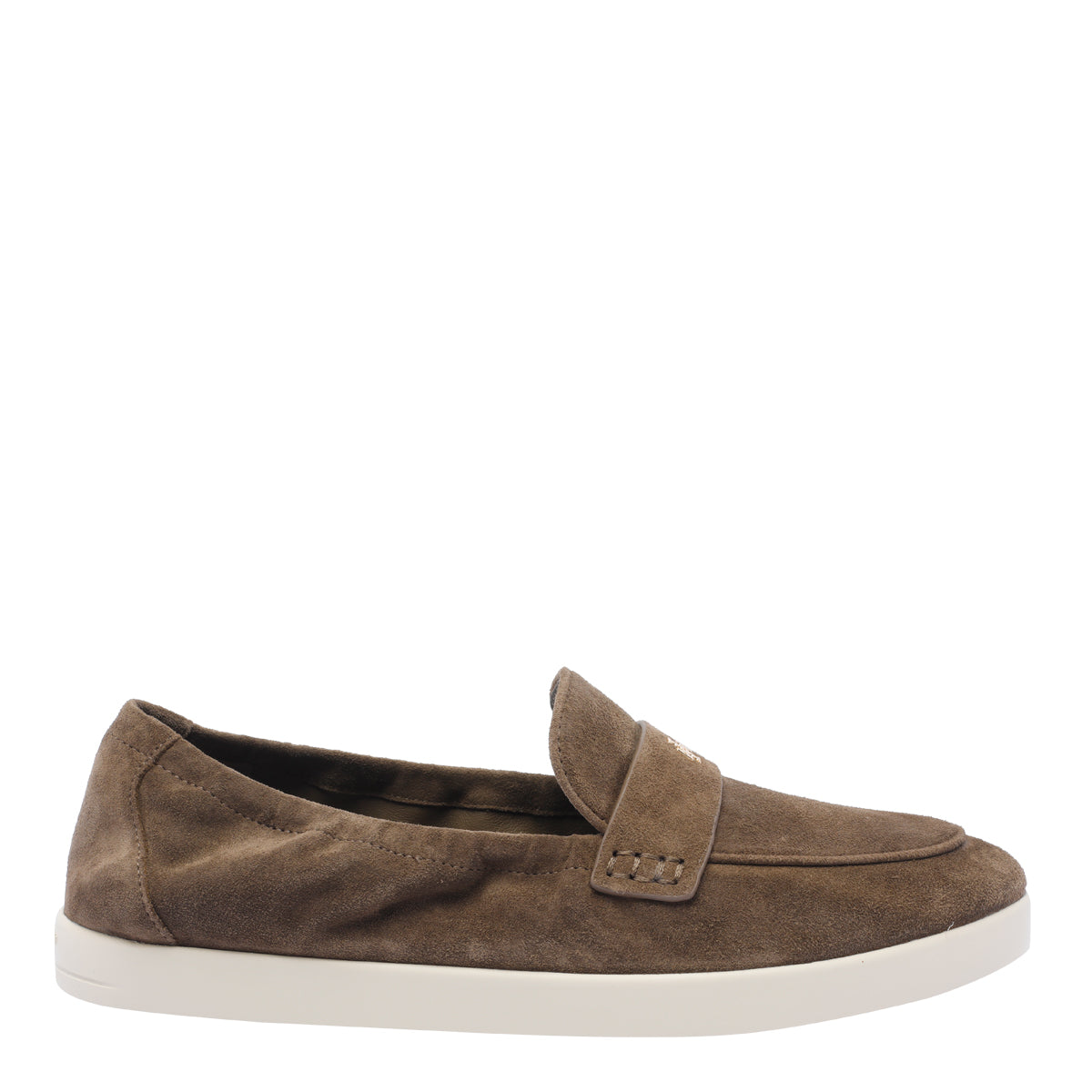 Tory Burch Flat Shoes Brown Suede Leather/rubber Sole