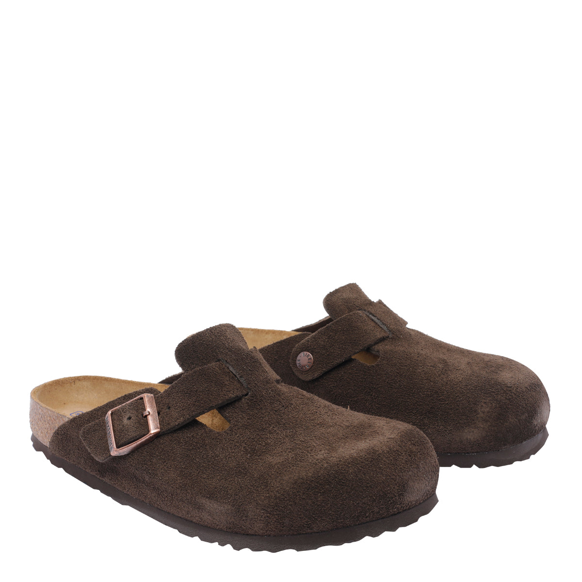 Birkenstock Sandals Brown Suede Leather/rubber Sole
