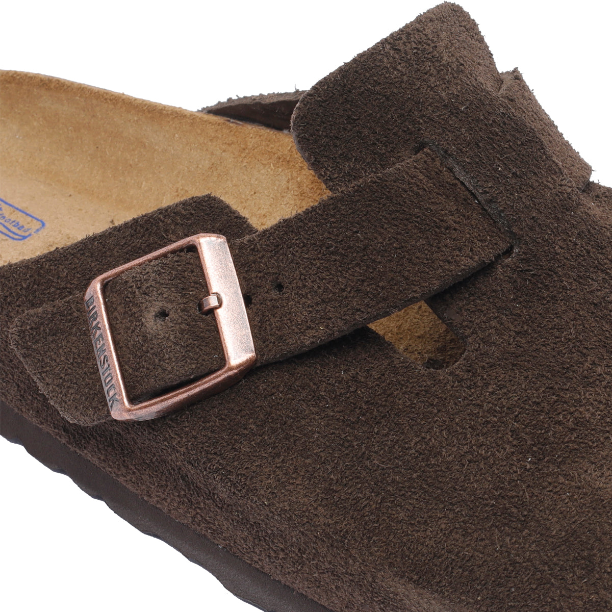 Birkenstock Sandals Brown Suede Leather/rubber Sole