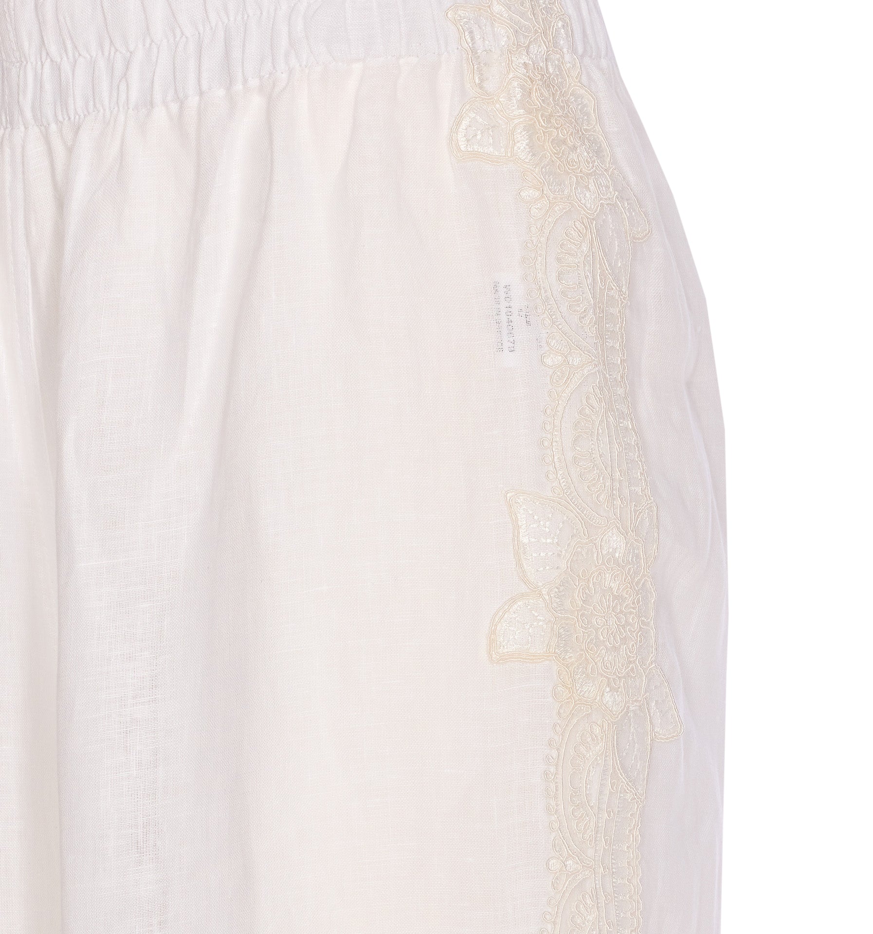 Maurizio Trousers White Linen