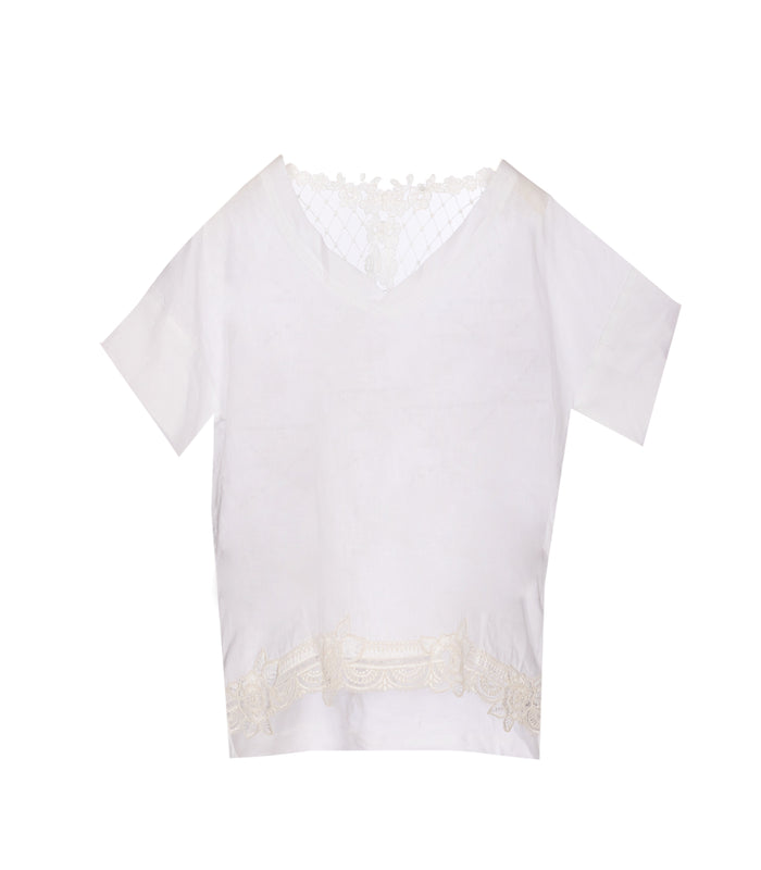 Maurizio T-Shirts And Polos White Linen