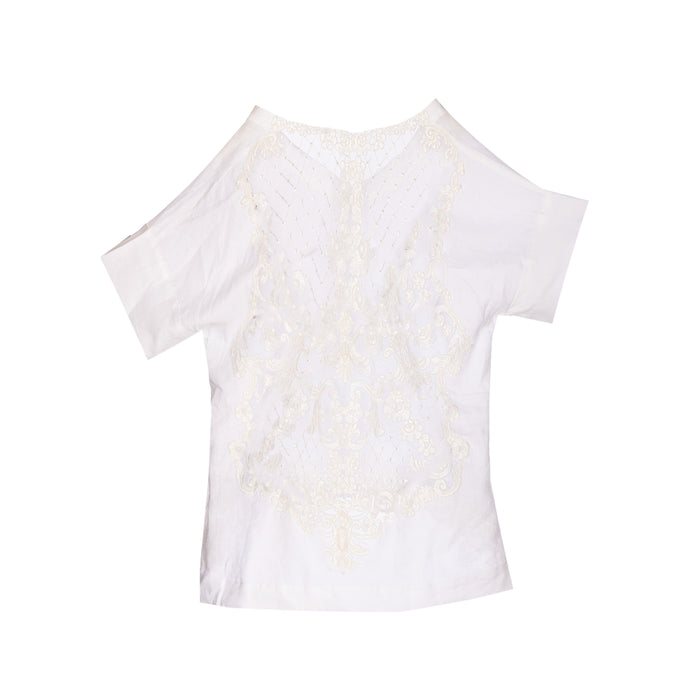 Maurizio T-Shirts And Polos White Linen