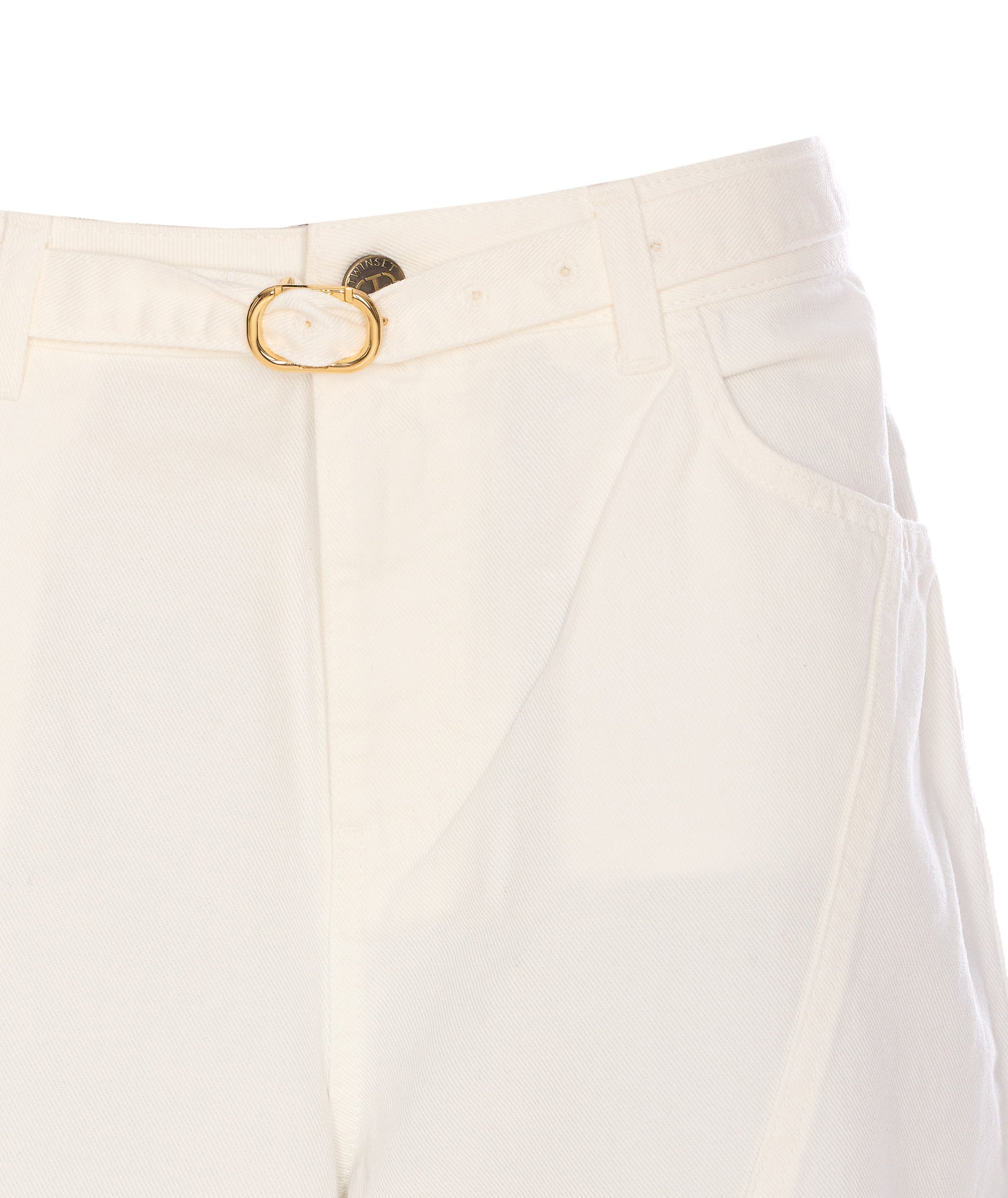 Twin-Set Jeans White Cotton