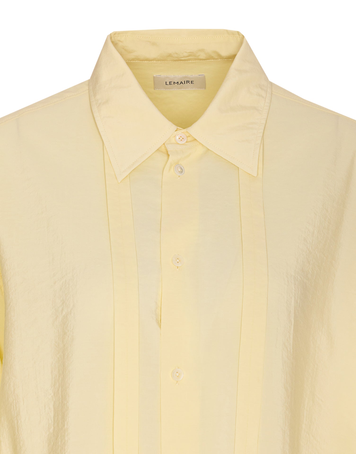 Lemaire Shirts Yellow Silk