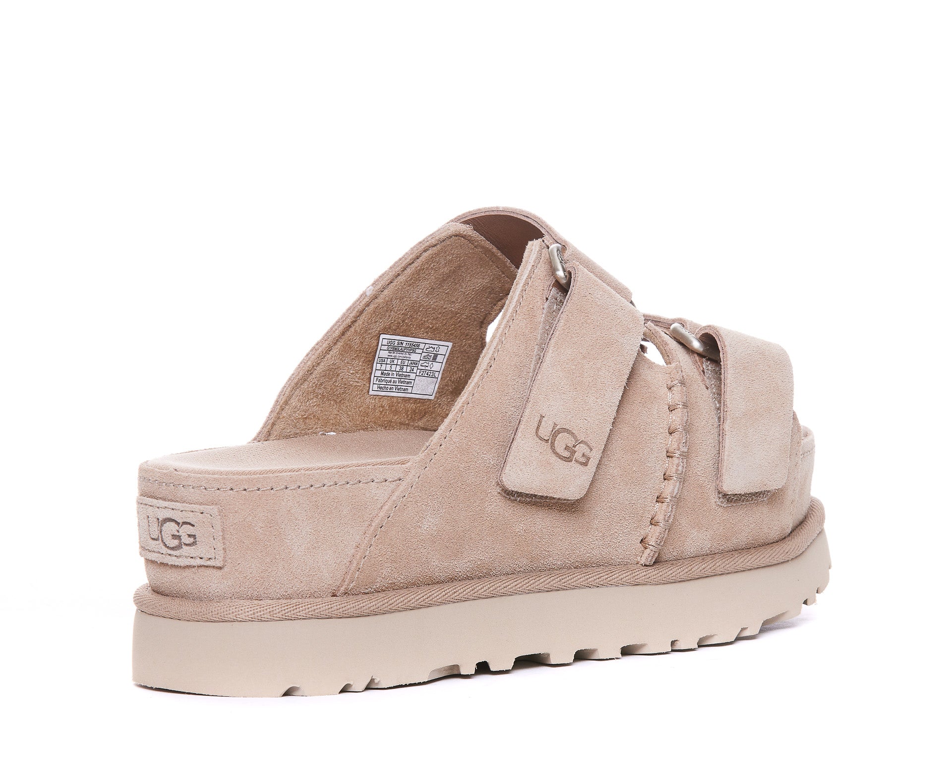 Ugg Sandals Beige Suede/rubber Sole