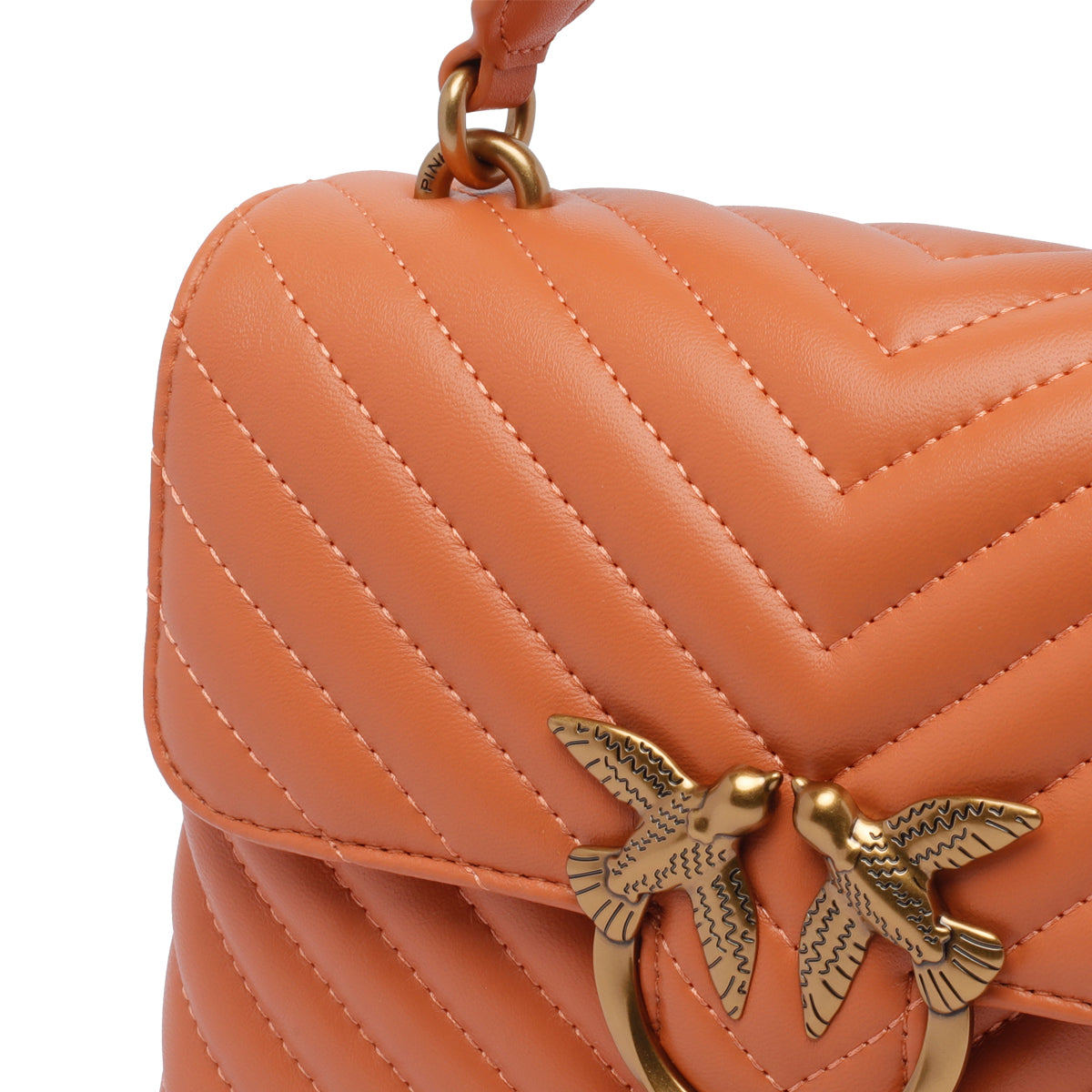 Pinko Bags Orange Sheep Leather