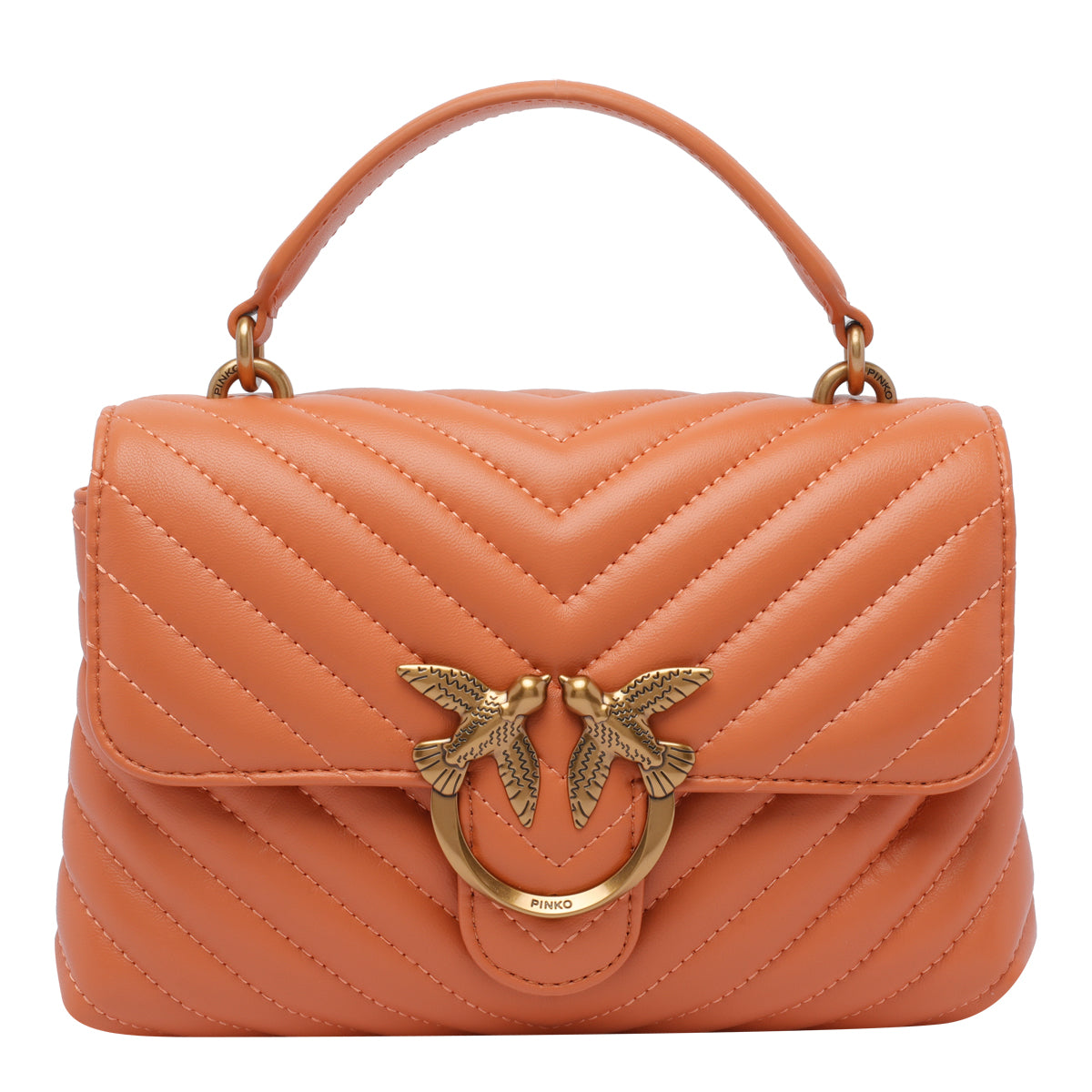 Pinko Bags Orange Sheep Leather