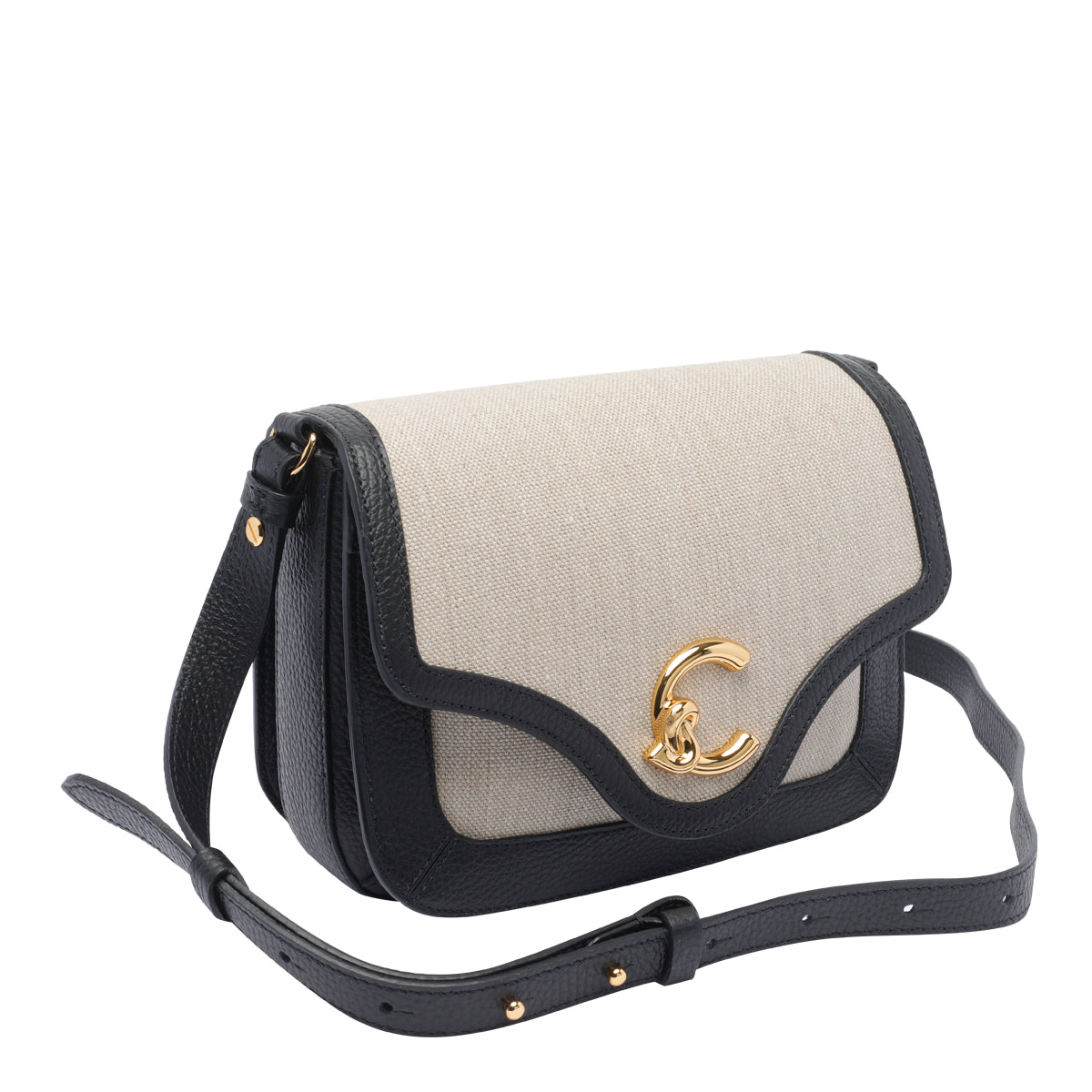 Coccinelle Bags Beige Fabric Calf Leather