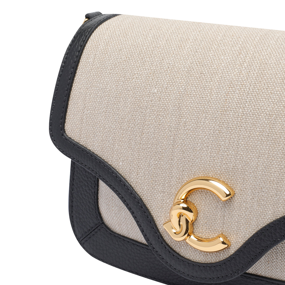 Coccinelle Bags Beige Fabric Calf Leather
