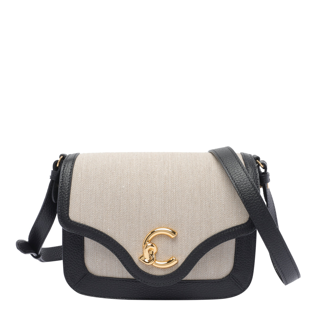 Coccinelle Bags Beige Fabric Calf Leather