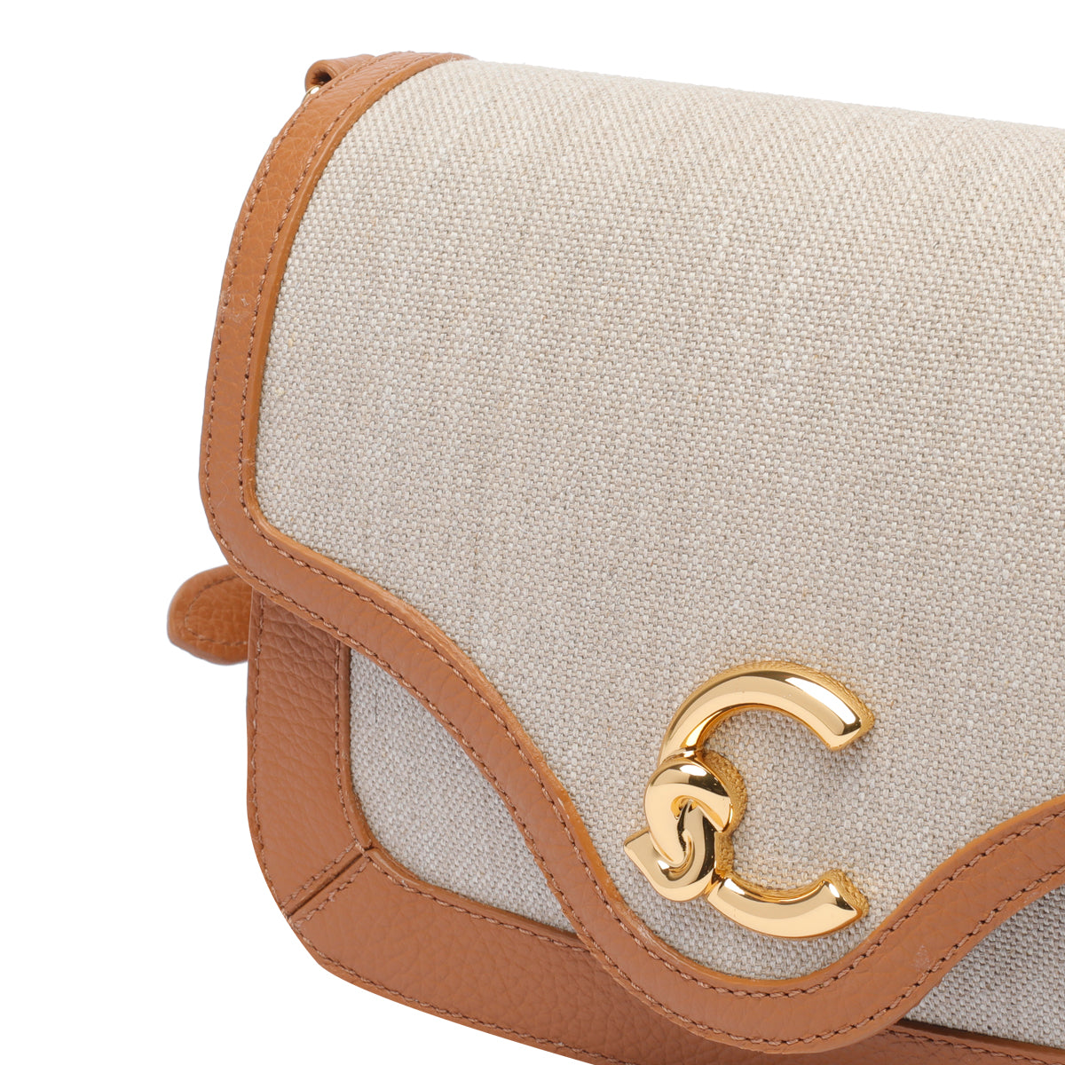 Coccinelle Bags Beige Fabric Calf Leather