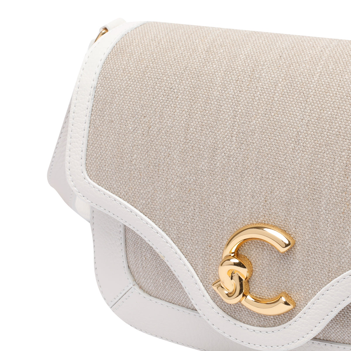 Coccinelle Bags Beige Fabric Calf Leather