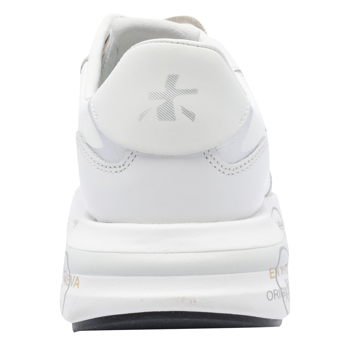 Premiata Sneakers White Calf Leather/rubber Sole