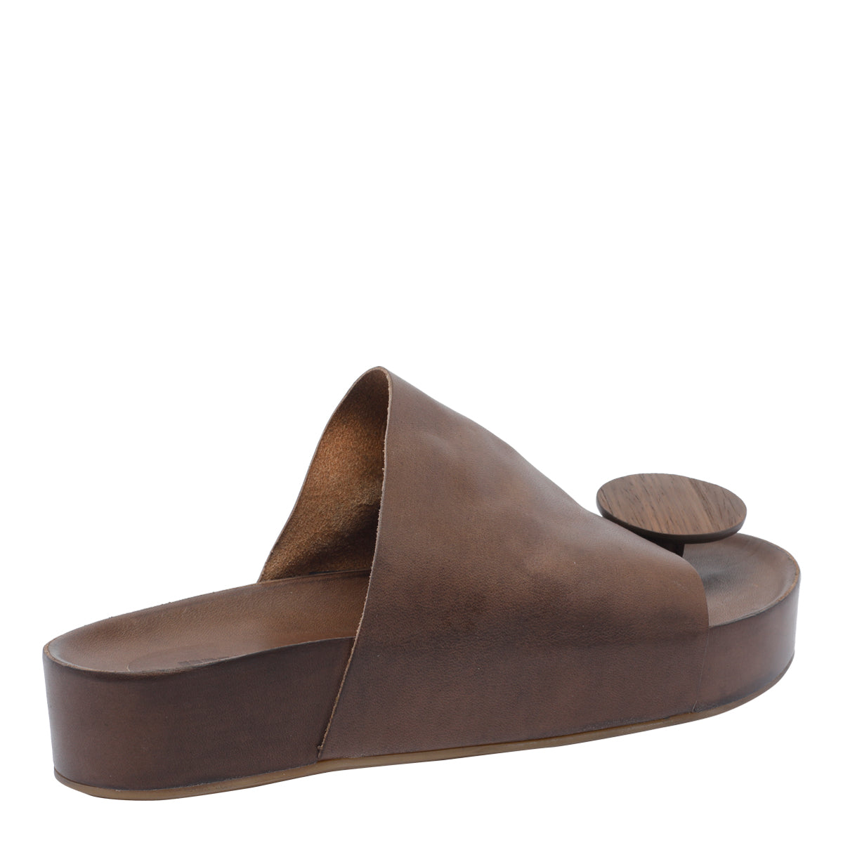 Uma Wang Sandals Brown Calf Leather/rubber Sole