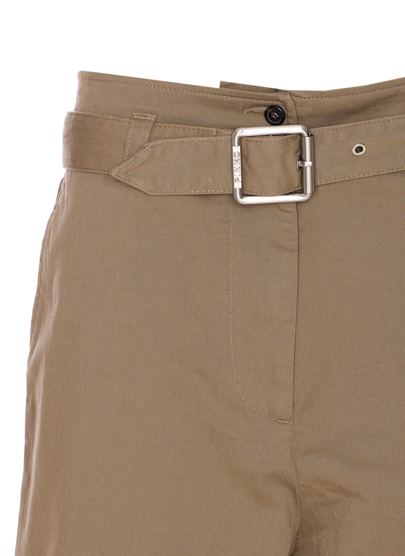 Pinko Trousers Beige Cotton