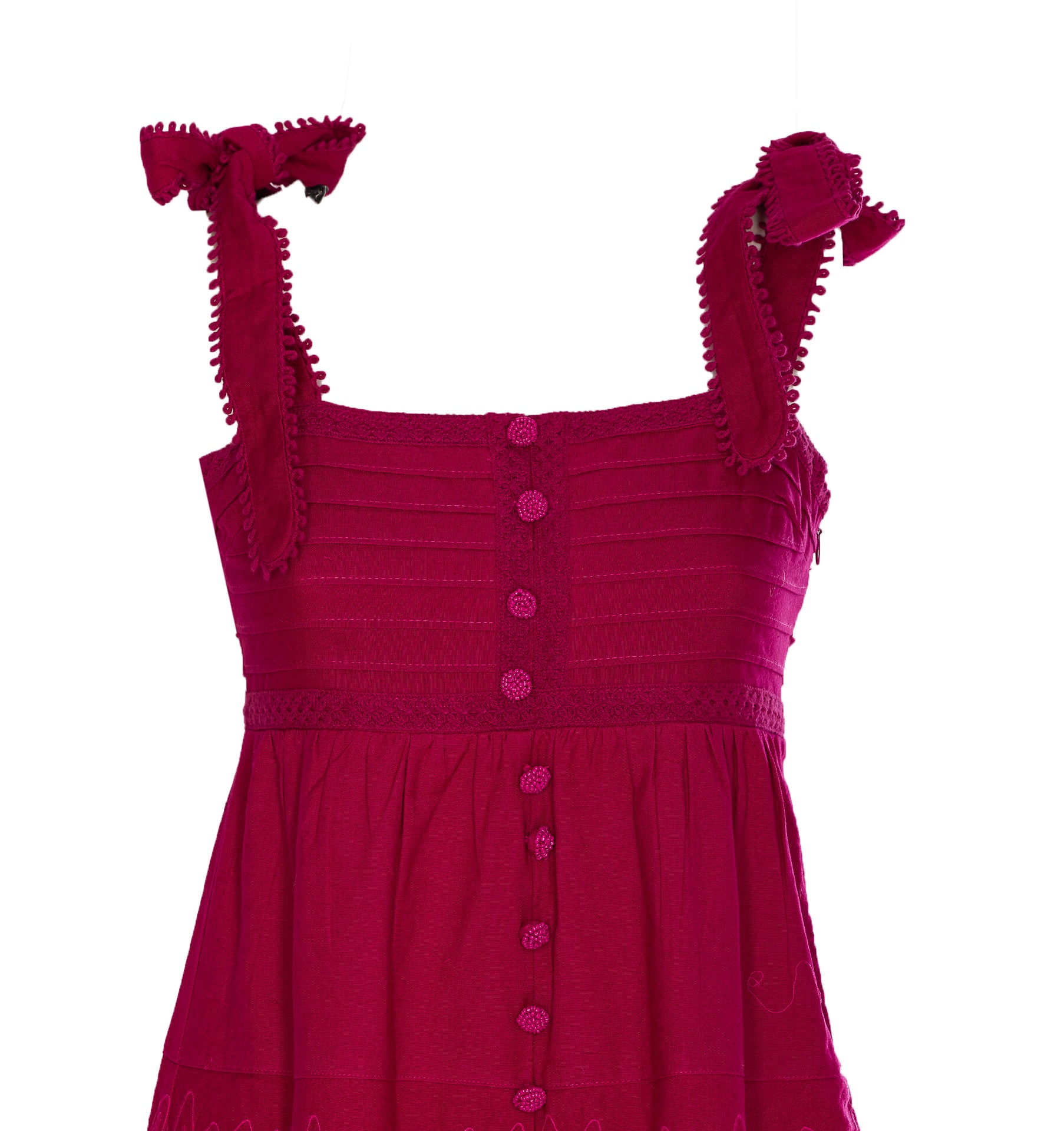 Farm Rio Dresses Fuchsia Cotton